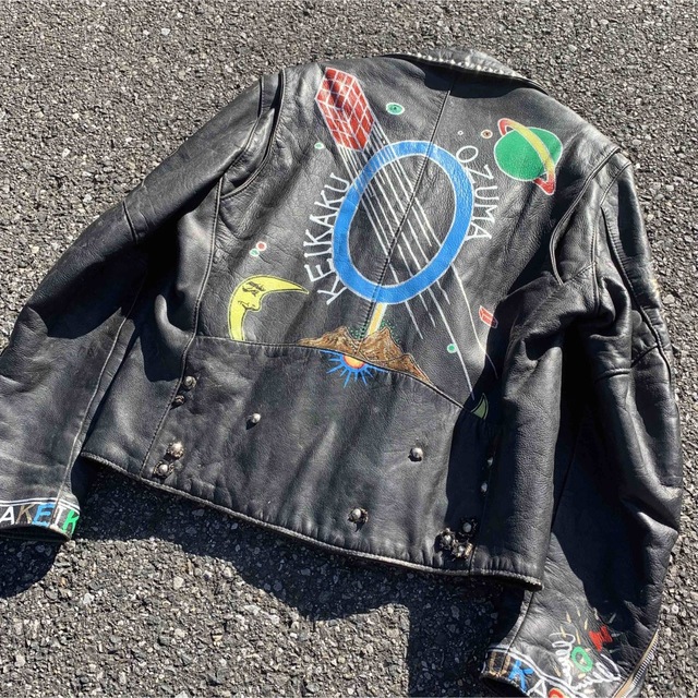 vintage スタッズライダース 革ジャン パンク 鋲ジャン アーカイブ  メンズのジャケット/アウター(ライダースジャケット)の商品写真