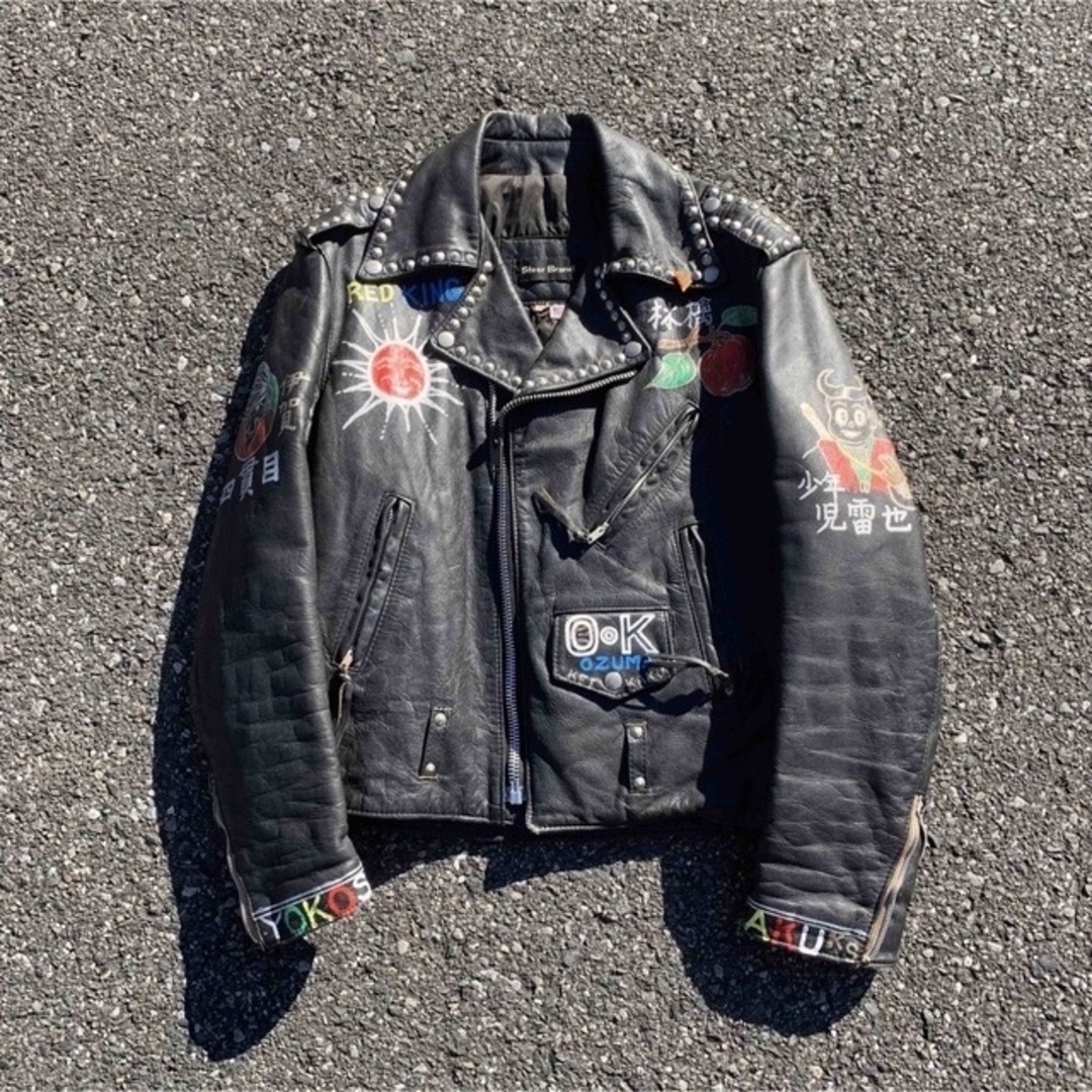vintage スタッズライダース 革ジャン パンク 鋲ジャン アーカイブ | フリマアプリ ラクマ