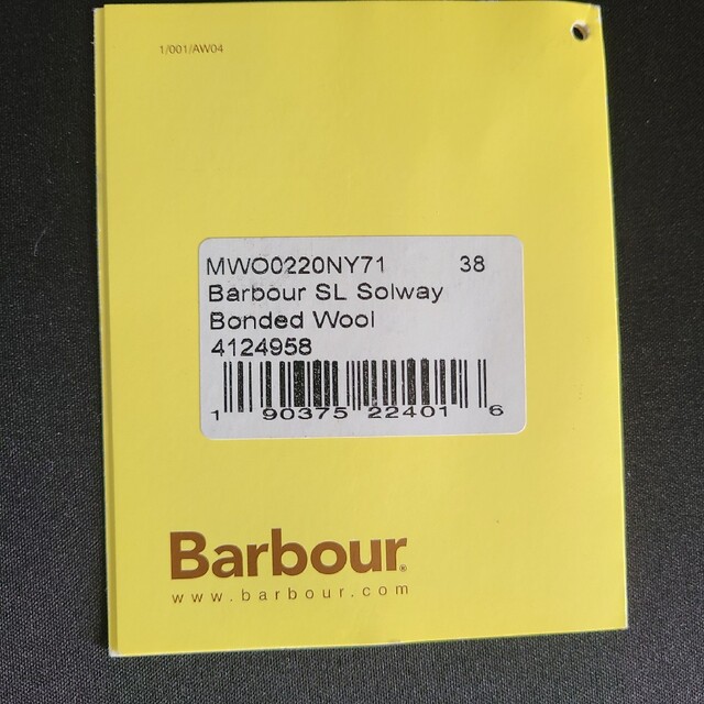 タグ有 Barbour Solway zipper SL 38サイズ ウール