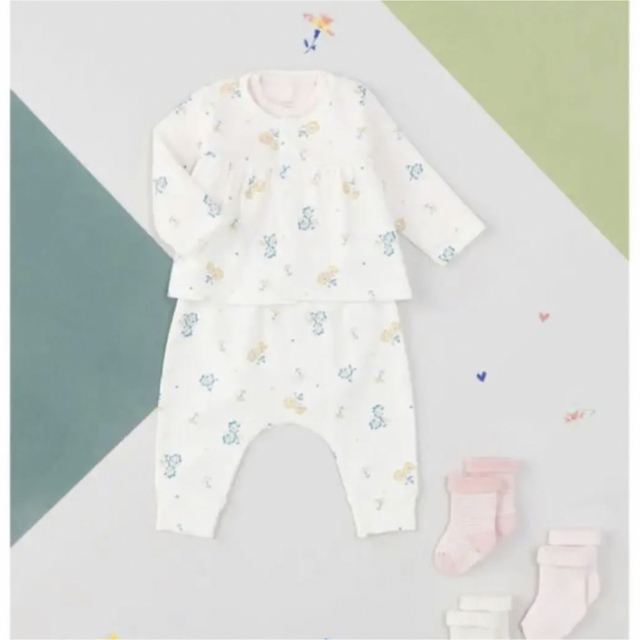 PETIT BATEAU(プチバトー)のプチバトー　3点セット　18m キッズ/ベビー/マタニティのベビー服(~85cm)(ロンパース)の商品写真