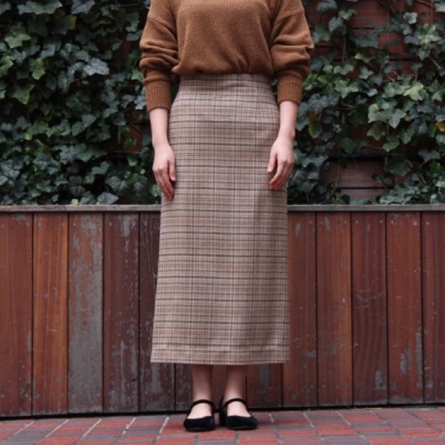 新品AURALEE  SILK SUMMER TWEED SLIT SKIRT