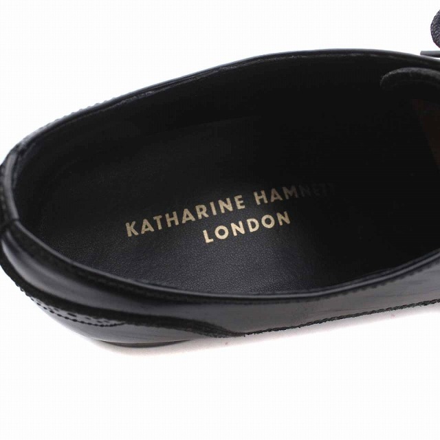 KATHARINE HAMNETT(キャサリンハムネット)のKATHARINE HAMNETT ビジネスシューズ 革靴 レザー 25cm 黒 メンズの靴/シューズ(ドレス/ビジネス)の商品写真