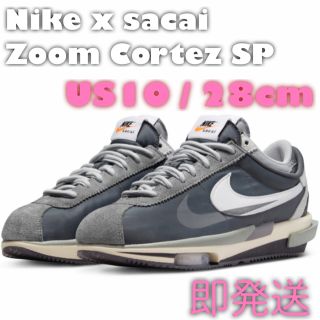 ナイキ(NIKE)のsacai × Nike Zoom Cortez 28cm US10(スニーカー)