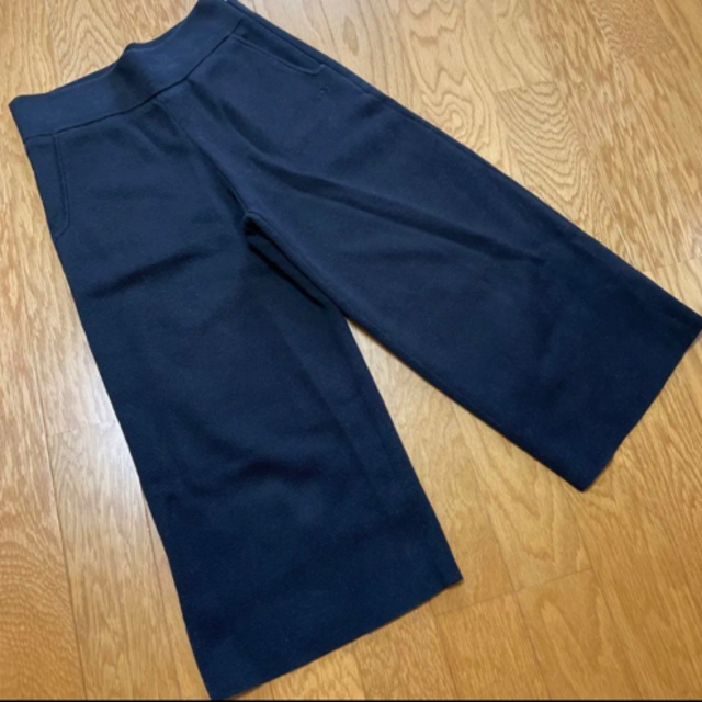 73%OFF!】 ソニアリキエル 黒ウールパンツ ハイウエスト2タック