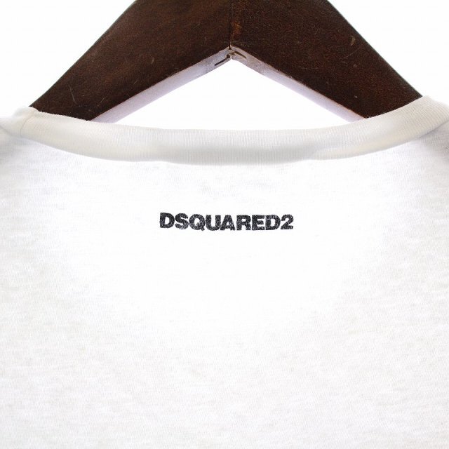 DSQUARED2(ディースクエアード)のDSQUARED2 Tシャツ カットソー ノースリーブ M 白 マルチカラー メンズのトップス(その他)の商品写真