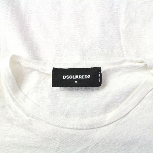 DSQUARED2(ディースクエアード)のDSQUARED2 Tシャツ カットソー ノースリーブ M 白 マルチカラー メンズのトップス(その他)の商品写真