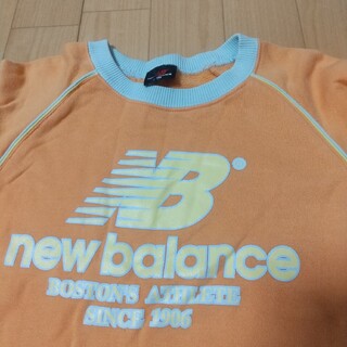 New Balance - 120サイズニューバランストレーナー、オレンジの通販 by