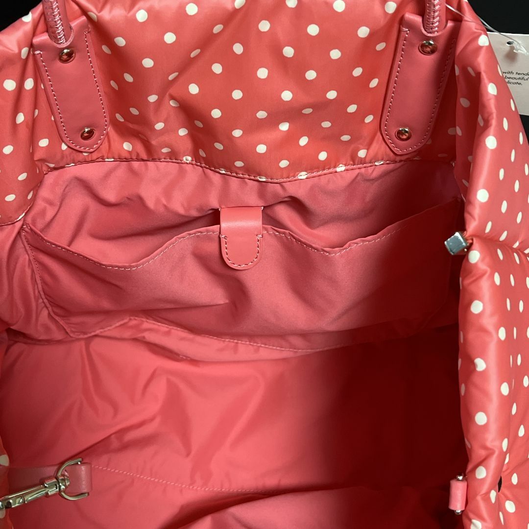 kate spade new york(ケイトスペードニューヨーク)のkate spade ラージトーシバッグ ナイロン 水玉 レディースのバッグ(トートバッグ)の商品写真