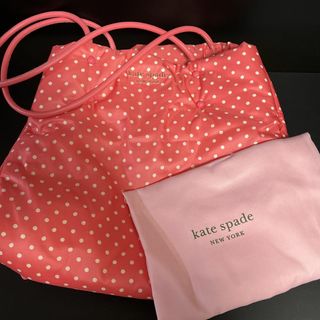 ケイトスペードニューヨーク(kate spade new york)のkate spade ラージトーシバッグ ナイロン 水玉(トートバッグ)