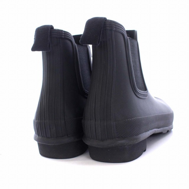 HUNTER(ハンター)のハンター サイドゴア レインブーツ ショートブーツ ラバー UK5 24cm 黒 レディースの靴/シューズ(レインブーツ/長靴)の商品写真