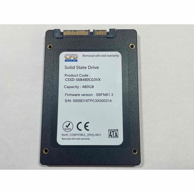 CFD SSD 480GB スマホ/家電/カメラのPC/タブレット(PCパーツ)の商品写真