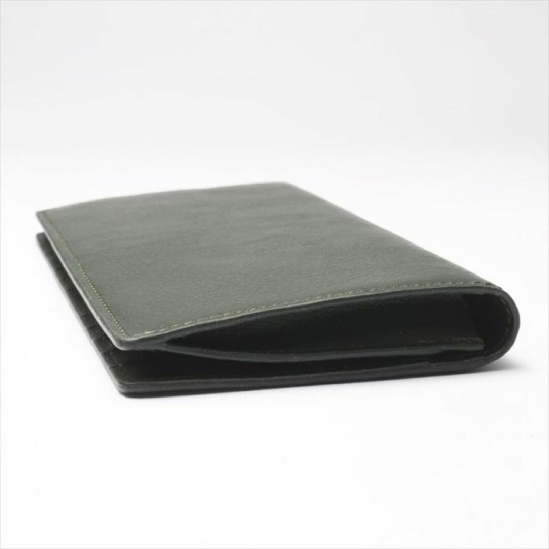 エイチ アンド ディー H&D 牛本革 スリムタイプ 長財布 薄型 HDB-8 グリーン メンズのファッション小物(長財布)の商品写真