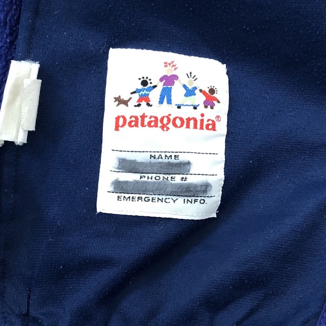 patagonia(パタゴニア)のパタゴニア キッズ　フリース　雪なしタグ　USA製　ネイビー  12 キッズ/ベビー/マタニティのキッズ服男の子用(90cm~)(ジャケット/上着)の商品写真
