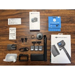 ゴープロ(GoPro)の新品同様・早いもの勝ち・DJI OSMO ACTION 3 アドベンチャーコンボ(コンパクトデジタルカメラ)