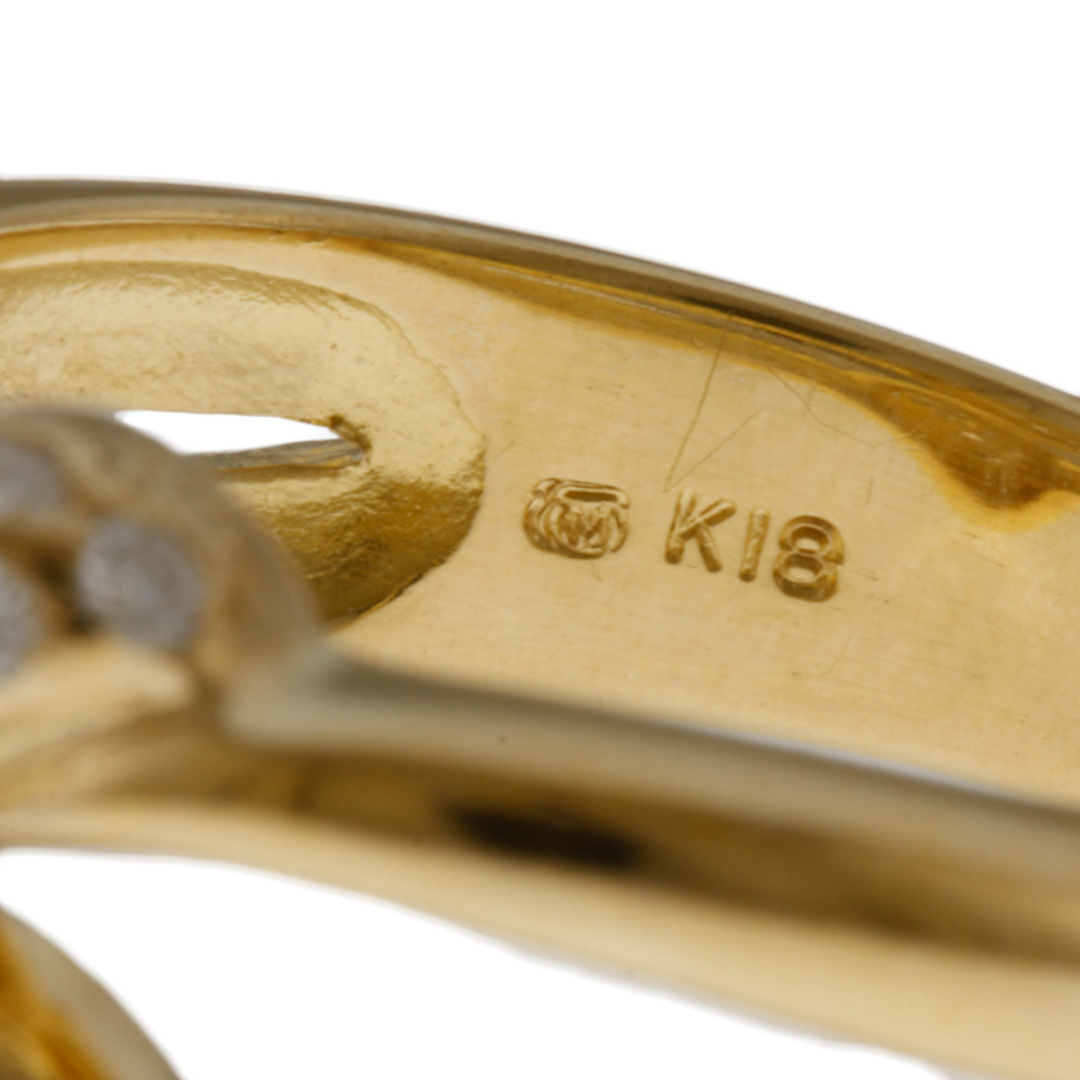 ミキモト MIKIMOTO リング・指輪 11号 K18ゴールド ダイヤモンド 0.20ct 中古