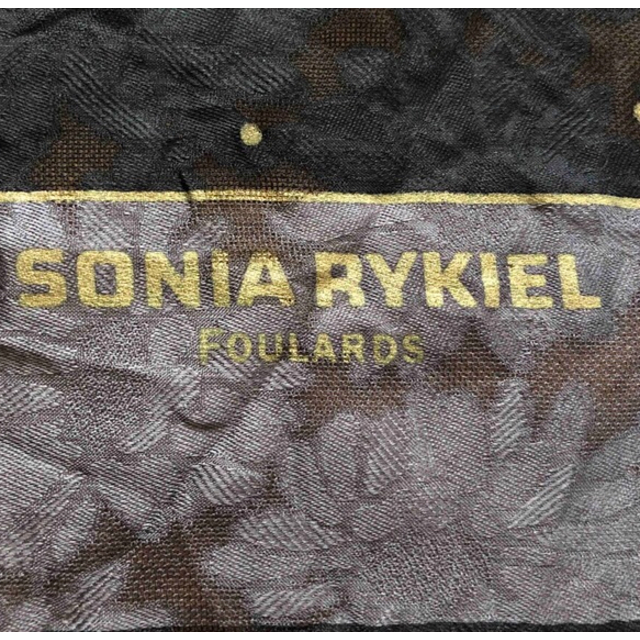 SONIA RYKIEL(ソニアリキエル)のソニアリキエル　大判スカーフ　シルク　日本製　ドット　シアー レディースのファッション小物(バンダナ/スカーフ)の商品写真