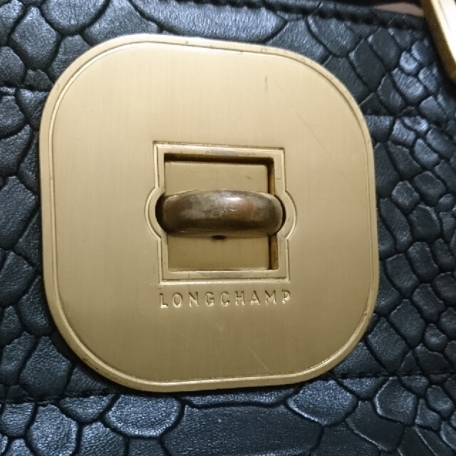 LONGCHAMP(ロンシャン)のLONGCHAMP ロンシャン 黒 バッグ レディースのバッグ(ハンドバッグ)の商品写真