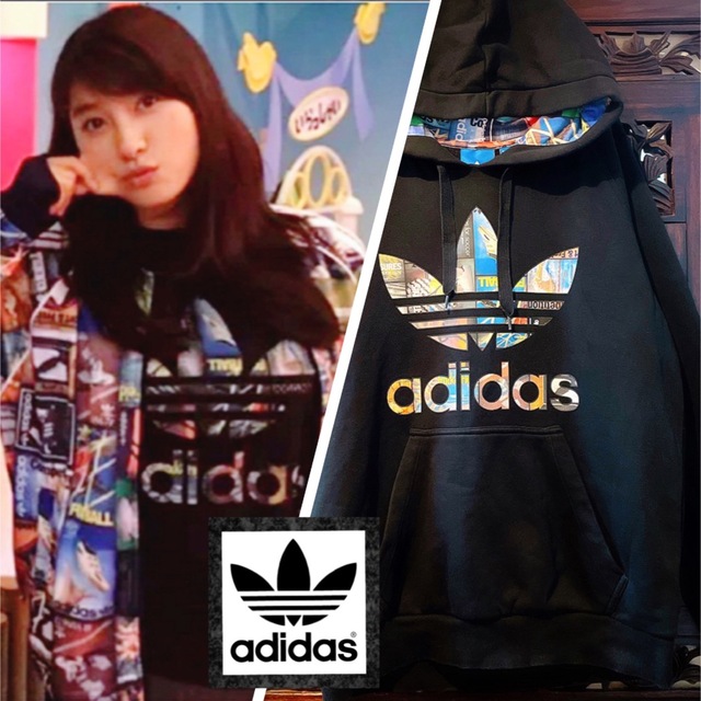 adidas - アディダス オリジナルス 土屋太鳳 カタログ柄 ロゴ adidas - アディダス オリジナルス 土屋太鳳 カタログ柄 ロゴ