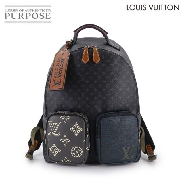 未使用 展示品 ルイ ヴィトン LOUIS VUITTON モノグラム エクリプス マルチポケット バックパック ブラック M45455 RFID VLP 90175136