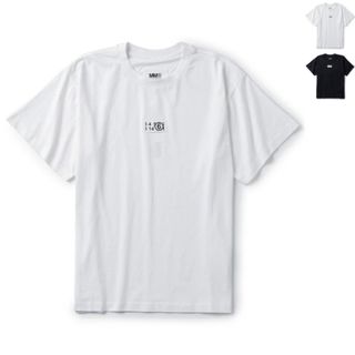 エムエムシックス(MM6)のエム エム シックス メゾン マルジェラ MM6 MAISON MARGIELA Tシャツ ズーム ロゴ オーバーサイズ トップス クルーネック 2023年春夏新作 S52GC0267 S24312 (Tシャツ(半袖/袖なし))