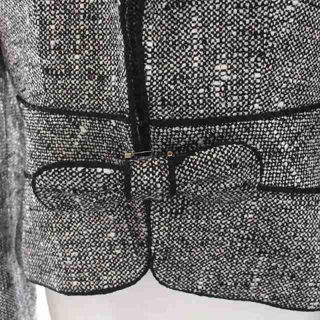 IGNES 銀座マギー スーツ セットアップ ジャケット スカート 40 黒 白