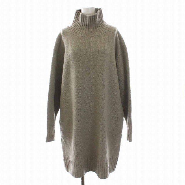 プラージュ スーパーファインウールカシミヤハイネックミニワンピース