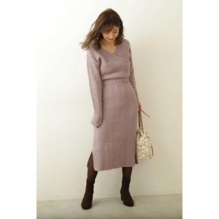 プロポーションボディドレッシング(PROPORTION BODY DRESSING)のプロポーションボディドレッシング　カシュクールニットワンピース(ロングワンピース/マキシワンピース)