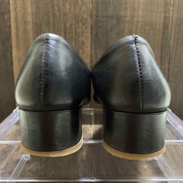 FABIO RUSCONI(ファビオルスコーニ)のファビオルスコーニ ヒールパンプス ポインテッドトゥ レザー 黒 ブラック 34 レディースの靴/シューズ(ハイヒール/パンプス)の商品写真
