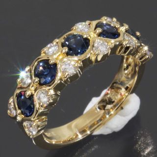 ミキモト(MIKIMOTO)のミキモト MIKIMOTO サファイヤ 1.04ct ダイヤ 0.5ct リング(リング(指輪))