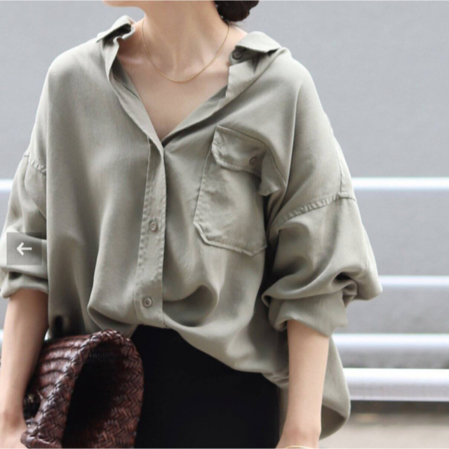 Plage - plage プラージュ Military wash シャツ カーキ ミリタリーの ... 【新品タグ付】Plage Military wash シャツ