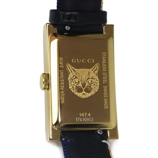 Gucci - グッチ Gフレーム クォーツ 腕時計 ナイロン レザー ブルー