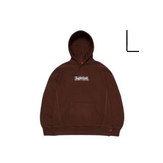 supreme bandana box logo hoodie ブラウン　茶