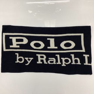 ポロラルフローレン(POLO RALPH LAUREN)のラルフローレン　マフラー　ネイビー×ホワイト　r419(マフラー)