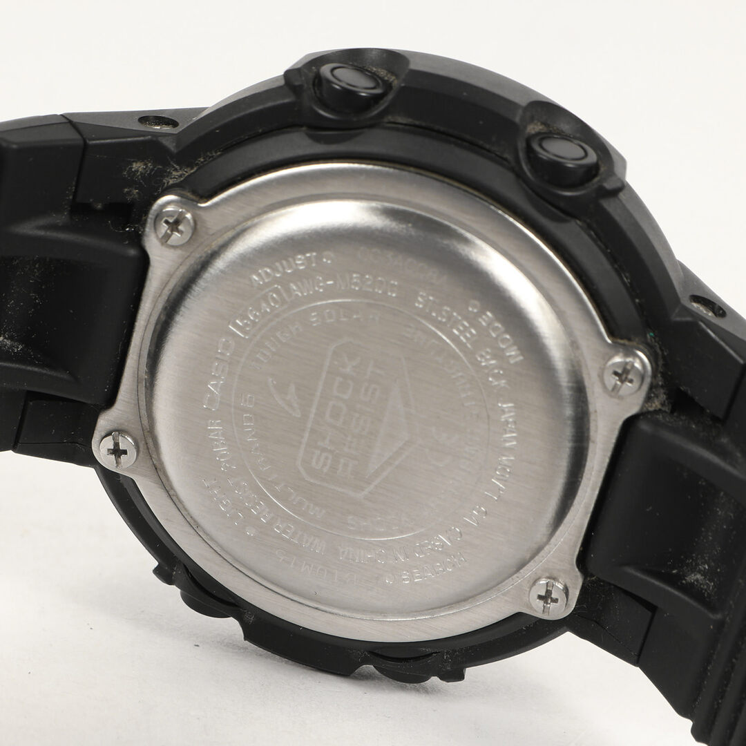 G-SHOCK(ジーショック)のG-SHOCK ジーショック CASIO カシオ AWG-M520G-1A9JF 初代アナログ復刻 アナデジ 腕時計 ウォッチ ブラック ピンクゴールド 2021年 【メンズ】【中古】 メンズの時計(その他)の商品写真