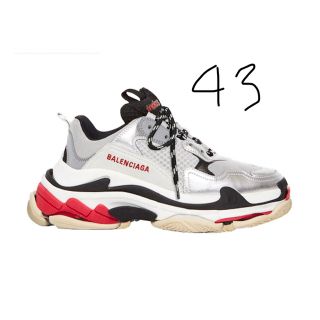 balenciaga triple s シルバー 43