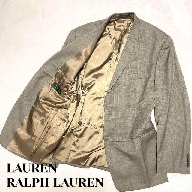 50%OFF】 V078/カナダ製 RALPH LAUREN ジャケット 千鳥格子 XL~XXL