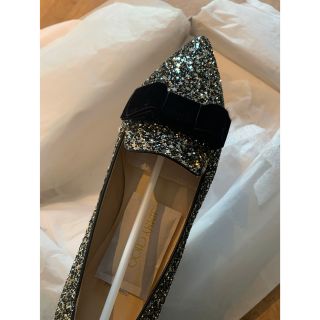 ジミーチュウ(JIMMY CHOO)のJimmy Choo Gala star スターグリッターパンプス(バレエシューズ)