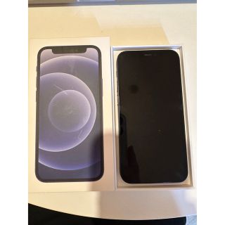 アイフォーン(iPhone)のiphone 12 mini  black 128GB  simフリー(スマートフォン本体)