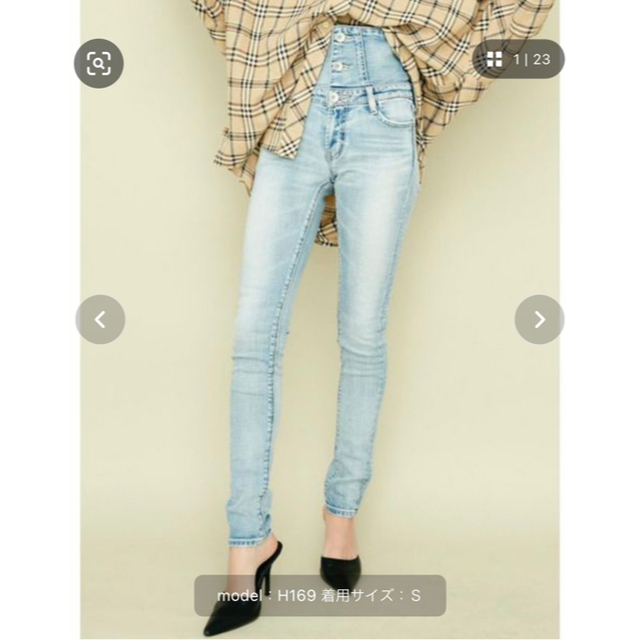 GYDA - 新品未使用タグ付きGYDA ハイウエストボタンスキニーデニム