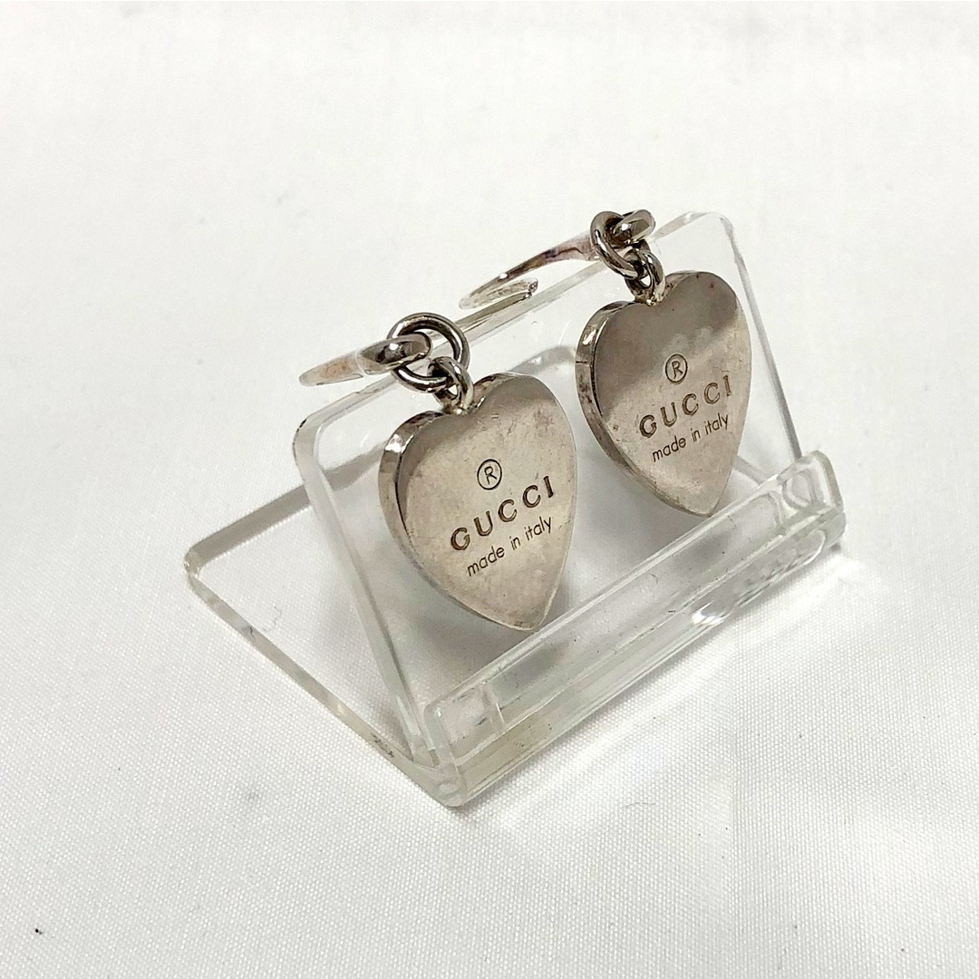 GUCCI ハートピアス TRADEMARK HEART シルバー 925-