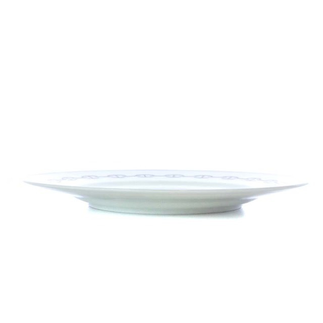 エルメス シェーヌダンクル プレート 食器 お皿 22.5cm 白 グレー エルメス シェーヌダンクル プレート 食器 お皿 22.5cm 白 グレー