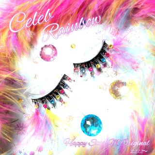 ❤感謝品★Celeb Rainbow★partyまつげ セレブ レインボー★送無(つけまつげ)