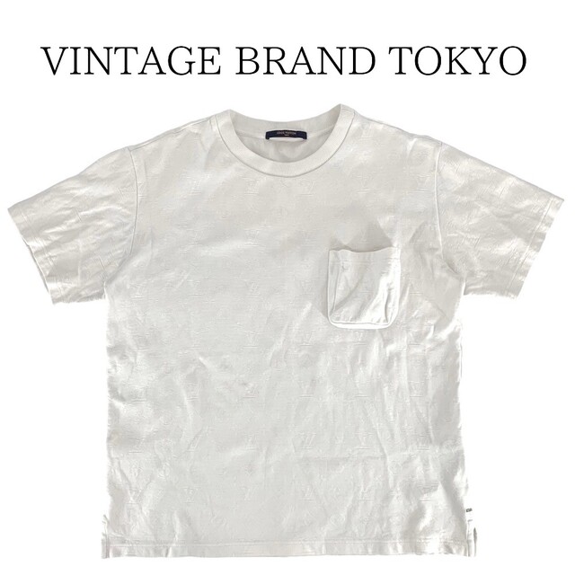 LOUIS VUITTON ルイヴィトン 半袖Ｔシャツ シグネチャー3DポケットモノグラムTシャツ 夏 アパレル 服 トップス L 1A5VI1 ホワイト 白 コットン    メンズ 人気【品】