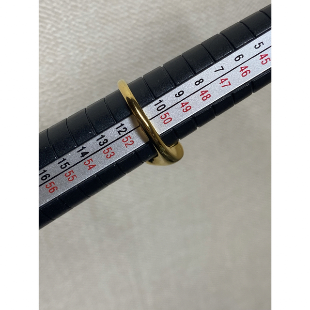 ステンレス　ハート　オニキスカラー　リング レディースのアクセサリー(リング(指輪))の商品写真