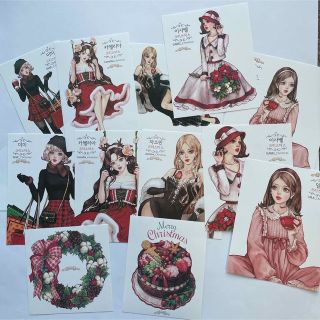 ⭐️Merry X'mas⭐️ hwara さん ステッカー 12枚の通販 by マステ・紙