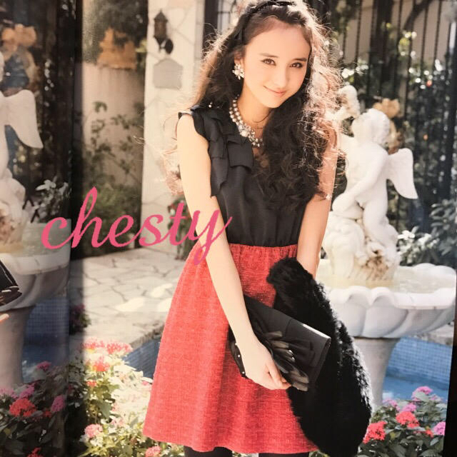 Chesty(チェスティ)の週末限定お値下げ♡今から着れる♡chestyツイードワンピ♡結婚式partyなど レディースのワンピース(ひざ丈ワンピース)の商品写真