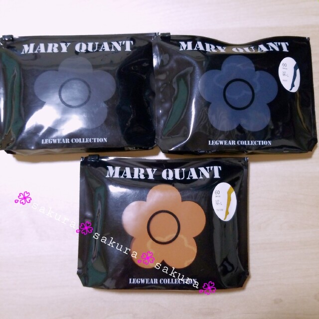 MARY QUANT(マリークワント)の新品未開封　MARY QUANT / マリークワント　タイツ 3セット レディースのレッグウェア(タイツ/ストッキング)の商品写真