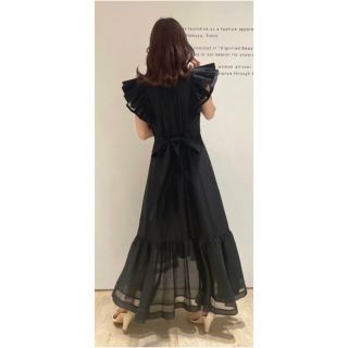 JUSGLITTY 美香さんコラボ カシュクールワンピース 黒 SSサイズ