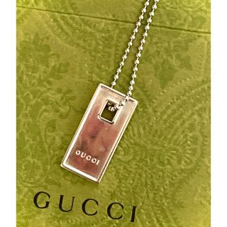 グッチ(Gucci)のGUCCI/グッチ タグ/プレート 小 ネックレス /ペンダント シルバー925(ネックレス)