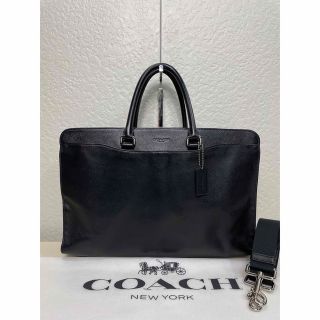 コーチ(COACH)の【格安】定価7.4万　コーチ　2way ビジネス　バッグ　レザー　メンテ済み(ビジネスバッグ)